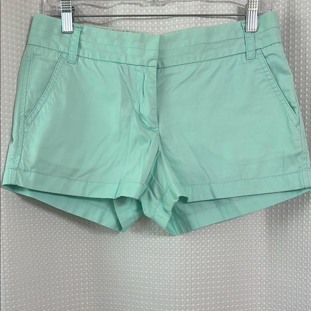 J. Crew Green Bermuda Shorts Tailored Fit Lightweight
